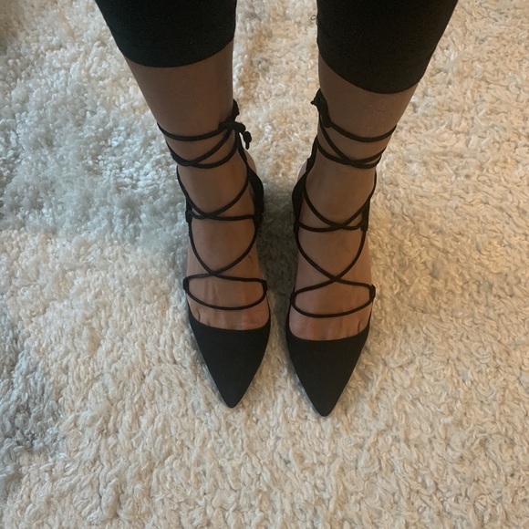 Zara Lace up lower heel - size 39 - Picture 1 of 2